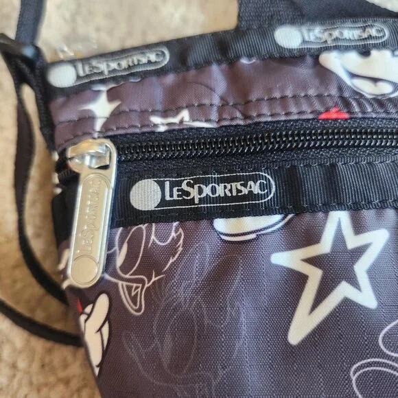 NWOT *RARE* LeSportsac Disney 100 Team Micky Mini Crossbody Bag - Picture 11 of 12